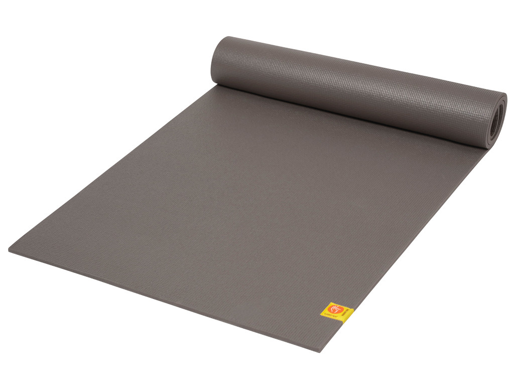 Pilates and Ashtanga yoga mat - 183 cm x 61 cm x 8 mm Grey - Almost Perfect