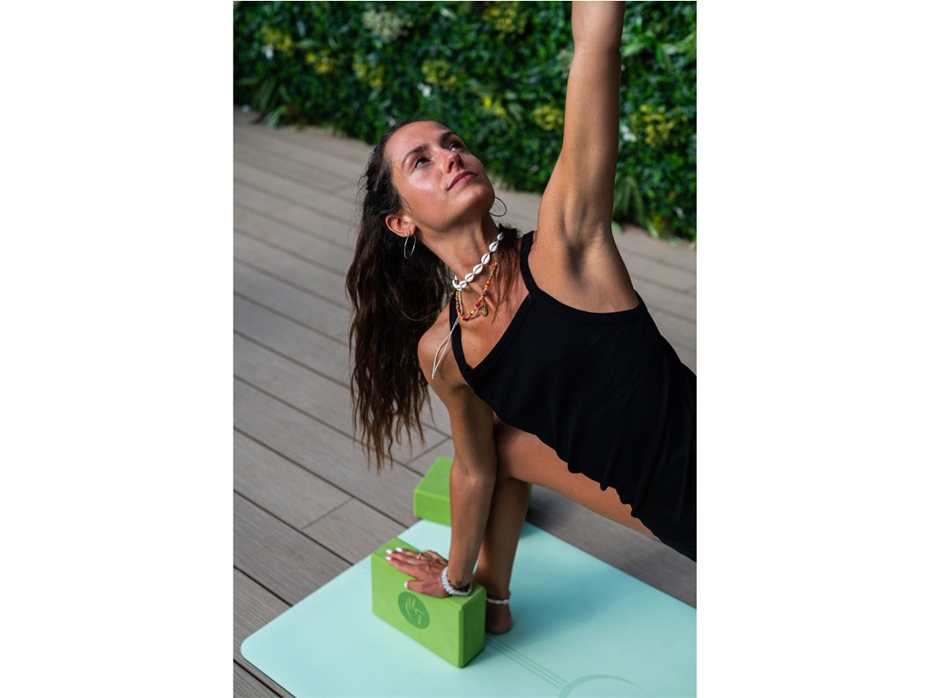 Tapis de Yoga Shiva Moon Vert Amande - Presque Parfaits