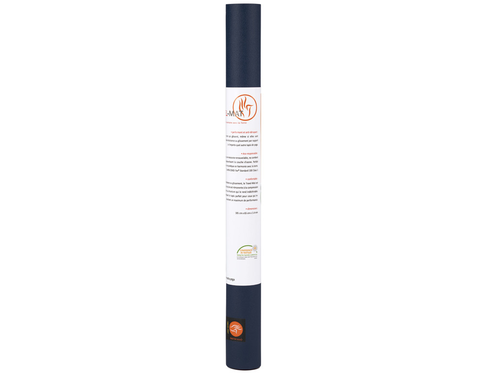 Tapis de yoga Travel-Mat - Bleu 185 cm x 65 cm x 1,3 mm