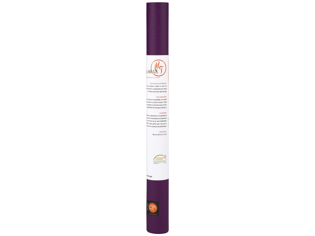 Tapis de yoga Travel-Mat - Prune 185 cm x 65 cm x 1,3 mm