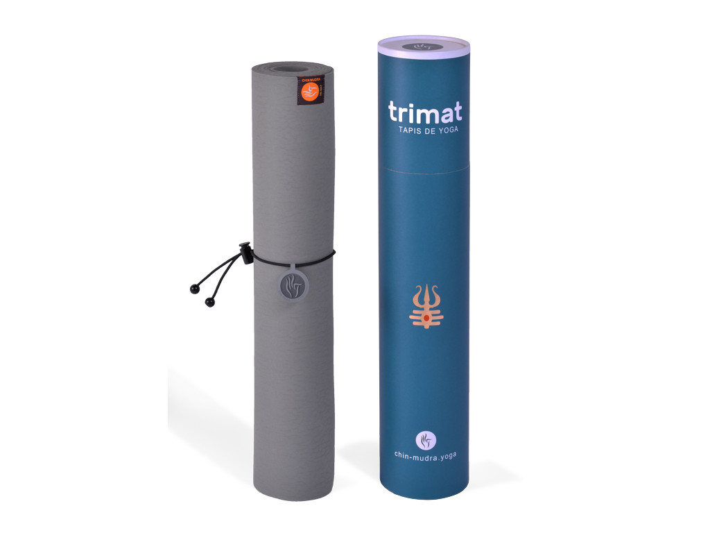 Tapete de Yoga Tri Mat - Cinza 183 cm x 61 cm x 4 mm