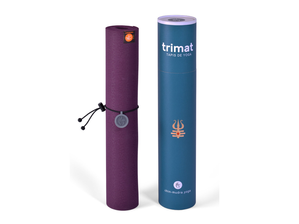 Tapis de yoga Tri Mat - Prune 183cm x 61cm x 4mm
