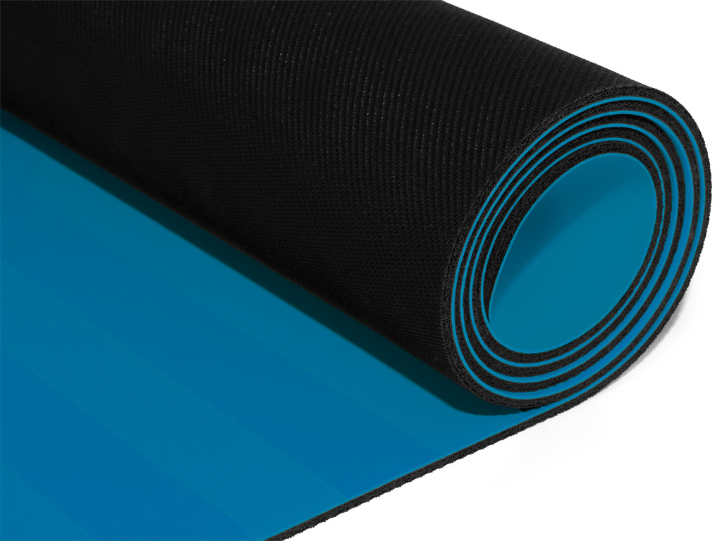 Tapis de yoga Tripundra Mat - Blue 183 cm x 61 cm x 4.0 mm