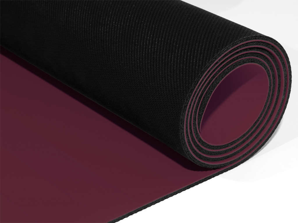 Tripundra Mat Yogamatte – Pflaume 183 cm x 61 cm x 4,0 mm