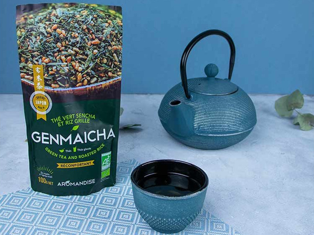 Grüner Tee und Genmaicha-Reis 100g