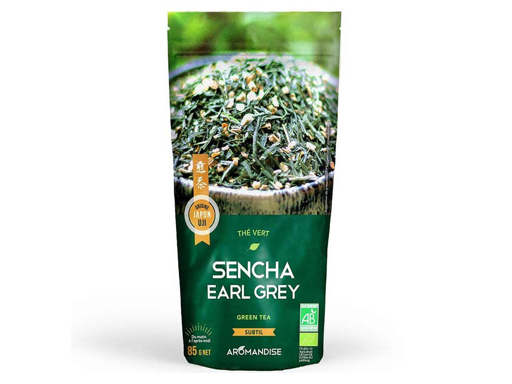 Thé vert Sencha Earl Grey 85g