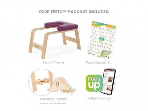 Article de Yoga Banc pour Sirsasana (la posture reine) Violet (sans coussin)