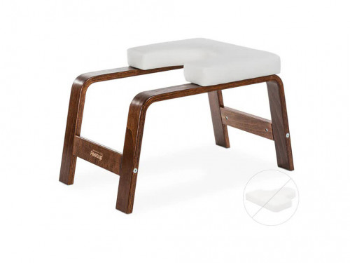 Banc pour Sirsasana (la posture reine) Chocolat/Blanc (sans coussin)