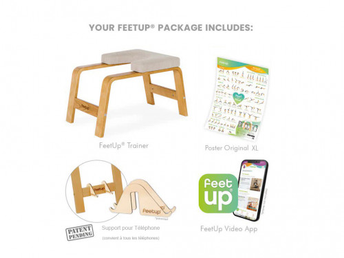 Article de Yoga Banc pour Sirsasana (la posture reine) Miel (sans coussin)