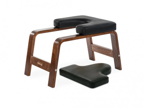Banc pour Sirsasana (la posture reine) Chocolat/Noir (avec coussin)