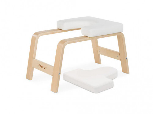 Banc pour Sirsasana (la posture reine) Blanc (avec coussin)