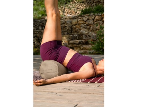 Article de Yoga Bolster de yoga Cylindrique en Chanvre naturel biologique - Épeautre Chanvre naturel