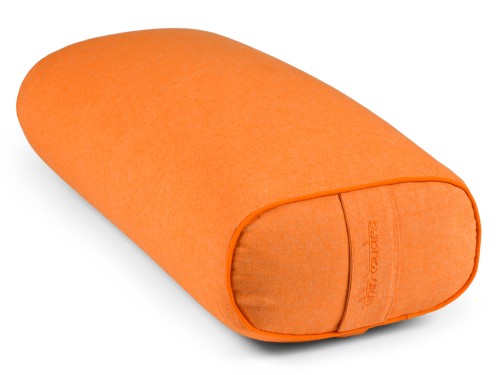 Bolster de yoga Ovale en Chambray de coton biologique - Épeautre Safran chambray