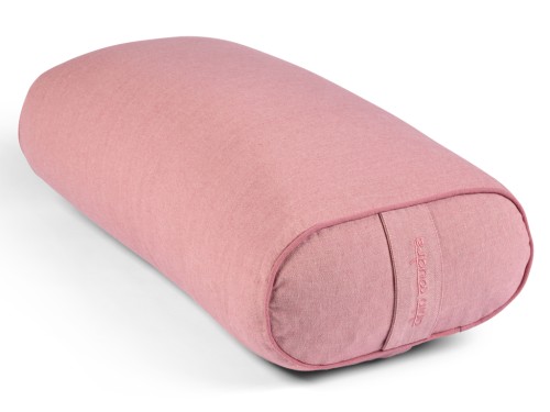Cuscino ovale da yoga in chambray di cotone biologico - Farro