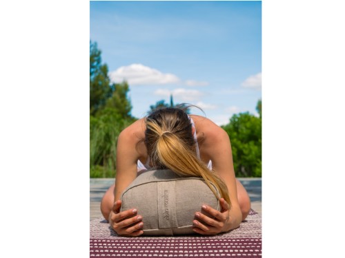 Article de Yoga Bolster de yoga Ovale en Chanvre naturel biologique - Épeautre Chanvre naturel