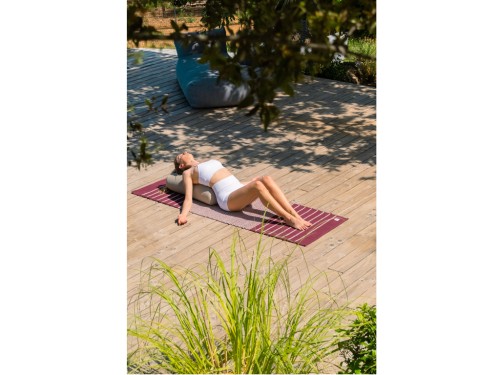 Article de Yoga Bolster de yoga Ovale en Chanvre naturel biologique - Épeautre Chanvre naturel