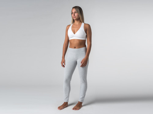 Article de Yoga Brassière de Yoga Lift - Coton Bio Blanc - Fin de Serie