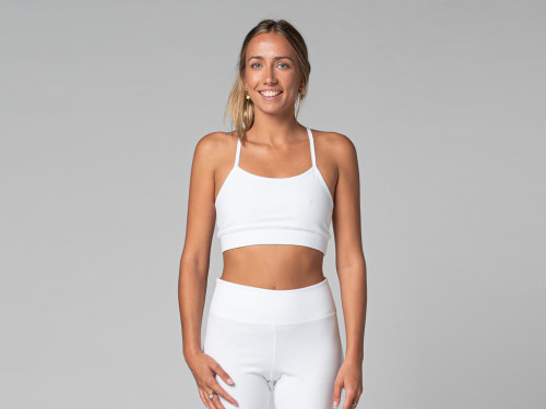 Brassière de yoga Light - Bio Blanc