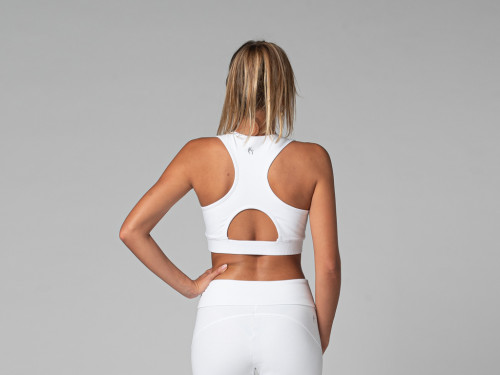 Brassière de yoga Sport - Bio Blanc