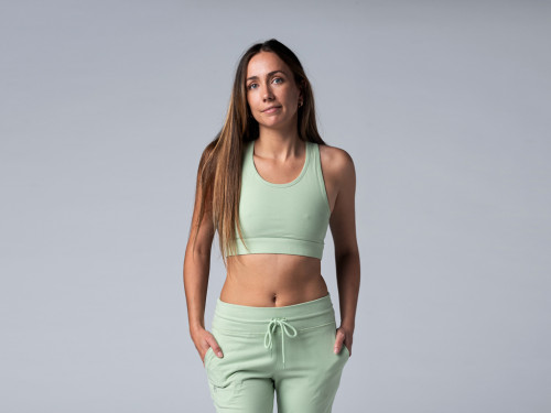 Brassière de yoga Sport - Bio Vert