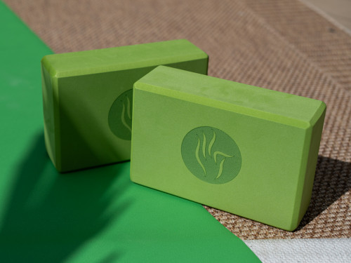Brique de yoga Eva - 23 x 15 x 7.6 cm Vert