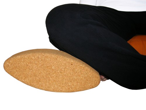 Article de Yoga Brique de yoga liège ovale Egg 30.5cm x 12cm x 7.5cm