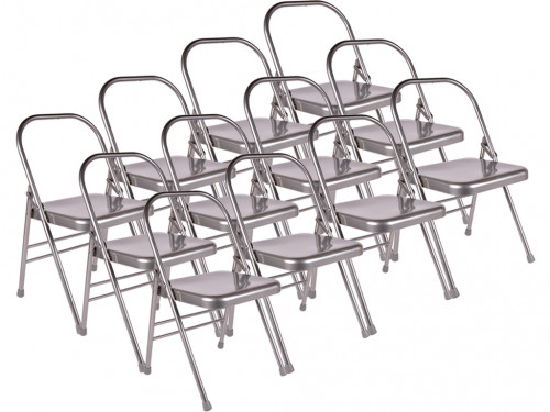 Chaise de Yoga 1 Barre Haute Grise