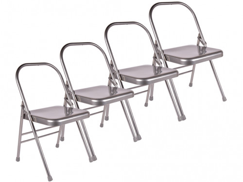 Chaise de Yoga 1 Barre Haute Grise