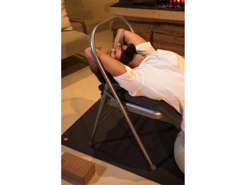 Article de Yoga Chaise de Yoga 1 Barre Haute Grise Lot de 4