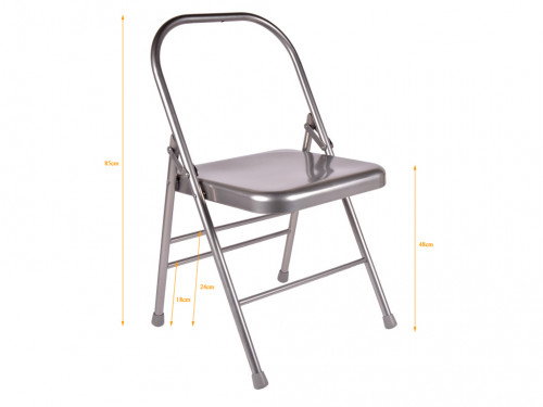 Article de Yoga Chaise de Yoga 3 Barres Haute Grise
