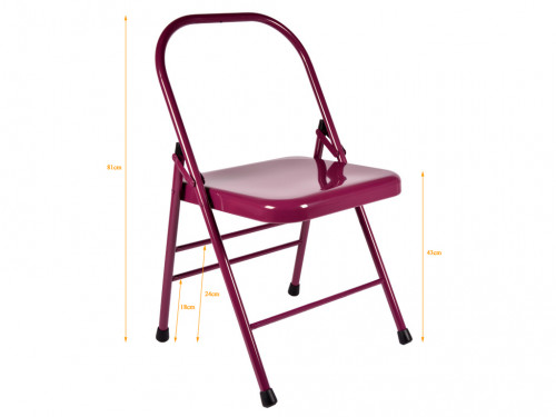 Chaise de Yoga Standard 3 Barres Prune