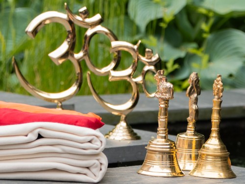 Article de Yoga Cloche Pooja - Nandi 17cm x 8cm