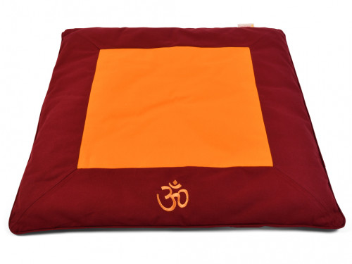Article de Yoga Coffret Tapis de Méditation Complet Bordeaux/Safran