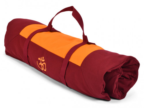 Article de Yoga Coffret Tapis de Méditation Complet Bordeaux/Safran