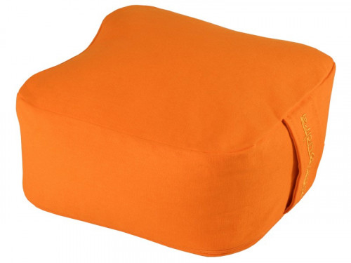 Article de Yoga Coussin de méditation Carré Bio Safran