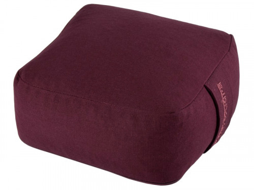 Coussin de méditation Carré Bio Prune