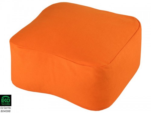 Article de Yoga Coussin de méditation Carré Bio Safran
