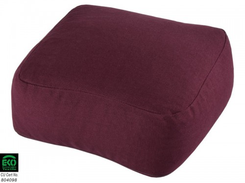 Coussin de méditation Carré Bio Prune