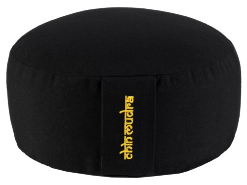 Coussin de méditation Lotus 100% coton Bio Noir