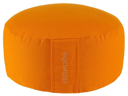 Coussin de méditation Lotus 100% coton Bio Orange Safran