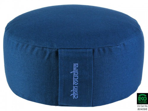 Coussin de méditation Lotus 100% coton Bio Bleu