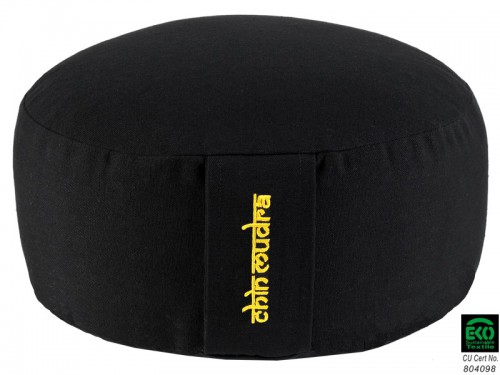 Coussin de méditation Lotus 100% coton Bio Noir