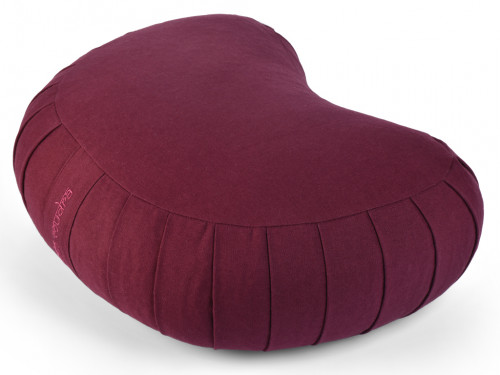 Coussin de Méditation Moon 100% coton Bio Prune
