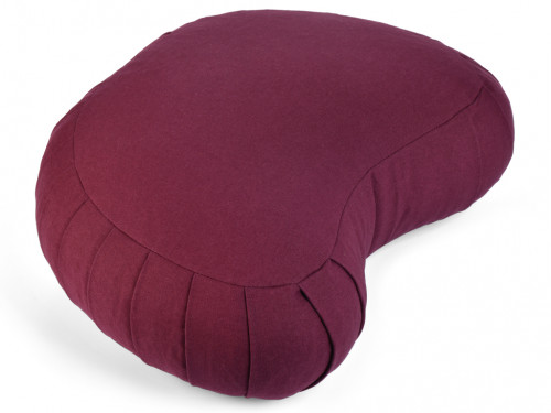 Coussin de Méditation Moon 100% coton Bio Prune
