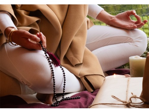 Article de Yoga Coussin de Méditation Moon 100% coton Bio Noir