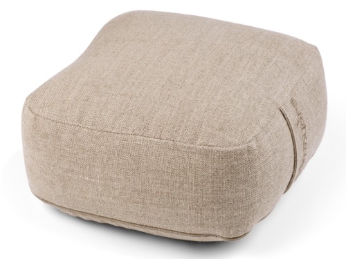 Coussin de voyage carré en Chanvre naturel Bio Chanvre naturel