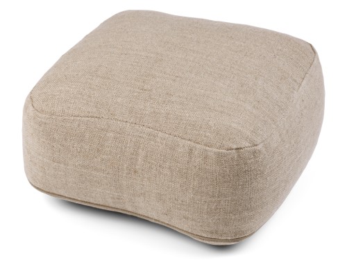 Coussin de voyage carré en Chanvre naturel Bio Chanvre naturel