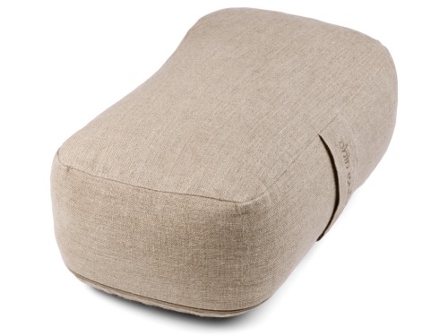 Coussin de voyage rectangulaire en Chanvre naturel Bio Chanvre naturel
