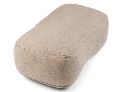 Coussin de voyage rectangulaire en Chanvre naturel Bio Chanvre naturel