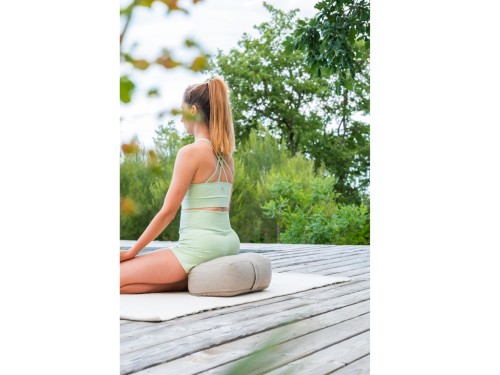 Article de Yoga Coussin de voyage rectangulaire en Chanvre naturel Bio Chanvre naturel